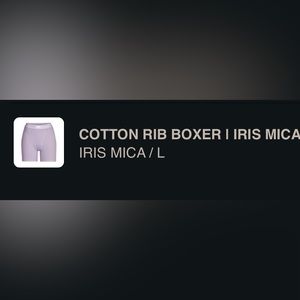 NWT - Cotton Rib Boxer / IRIS MICA - Size L